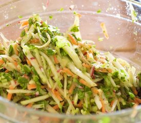 Kohlrabi, Carrot and Radish Slaw with Toasted Cumin Vinaigrette