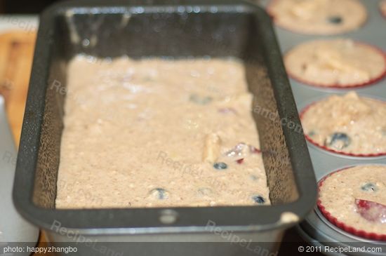 or into prepared loaf pan.