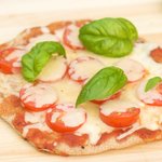Grilled Tomato and Mozzarella Pizza with Basil
