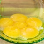 These are the egg yolks we are going to beat soon.