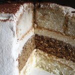 Three Layer Tiramisu Cake