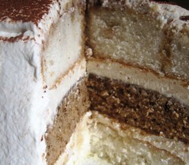 Three Layer Tiramisu Cake