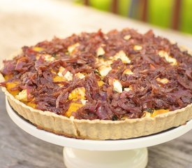 Sweet Potato, Kale, and Feta Tart