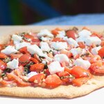 Bruschetta Pizza with Garlic-Olive oil