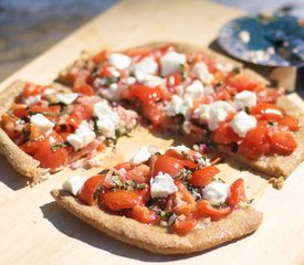 Bruschetta Pizza with Garlic-Olive oil