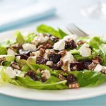 Balsamic-Honey Glazed Beets and Arugula Salad with Goat Cheese