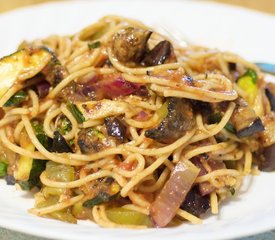 Pasta with Grilled Summer Vegetables