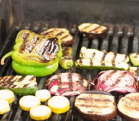 Pasta with Grilled Summer Vegetables