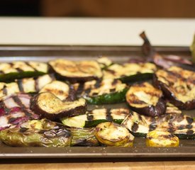 Pasta with Grilled Summer Vegetables