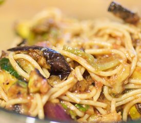 Pasta with Grilled Summer Vegetables