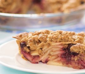 Apple Blueberry Crumble Pie