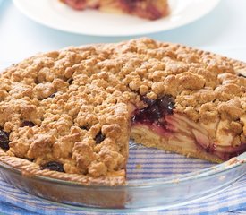 Apple Blueberry Crumble Pie