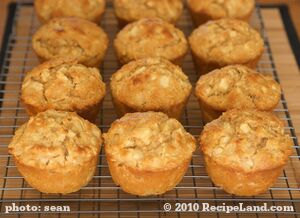 Apple Oat Moist Muffins-Low fat, Low calorie recipe