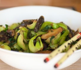 Bok Choy and Shitake Mushrooms