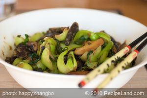 Bok Choy and Shitake Mushrooms recipe