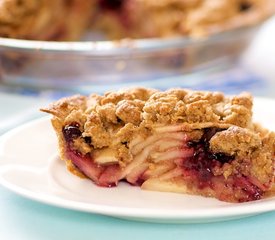 Apple Blueberry Crumble Pie