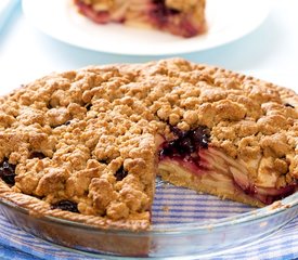 Apple Blueberry Crumble Pie