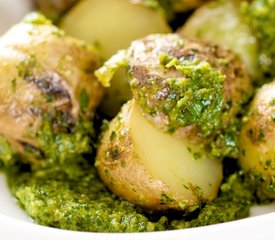 Grilled Potato and Parsley Pesto Salad