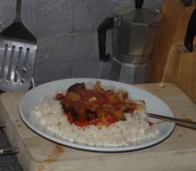 Aubergine roasted in Tomato Sauce