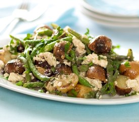 Grilled New Potato and Green Bean Salad with Feta and Olives