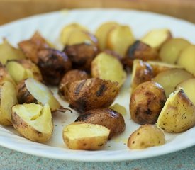 Grilled New Potato and Green Bean Salad with Feta and Olives