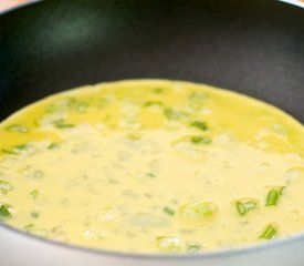 Garlic Scape Stir-fry with Scrambled Eggs