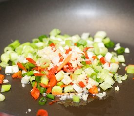 Snow Peas, Carrots and Water Chestnuts Stir-Fry with Asian Sauce