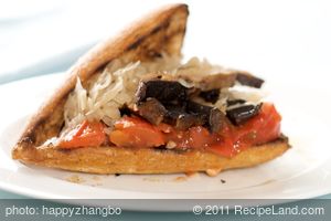 Grilled Portobello Sandwiches with Tomato Jam and Sauerkraut recipe