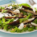 Grilled Portobello and Arugula Salad with Gruyere