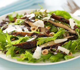 Grilled Portobello and Arugula Salad with Gruyere