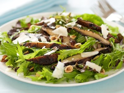 Grilled Portobello and Arugula Salad with Gruyere