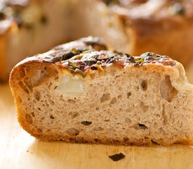 Onion, Sage and Mozzarella Focaccia