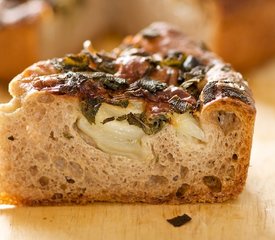 Onion, Sage and Mozzarella Focaccia