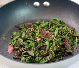 Pasta with Beet Greens and Raisins