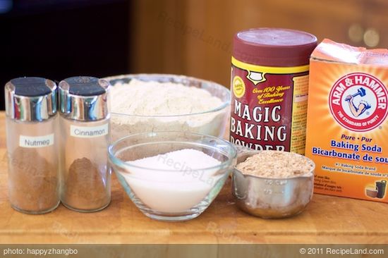 First get together all the dry ingredients together.