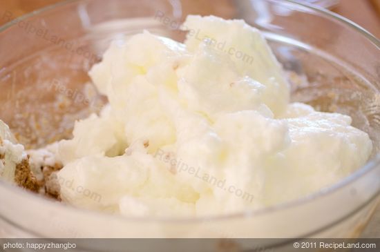 Add the well whipped egg whites into the batter and gently fold until well mixed.