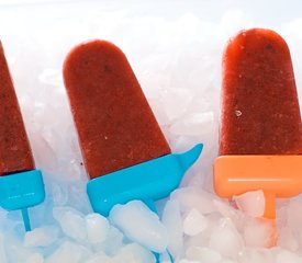 Strawberry Basil Popsicles 