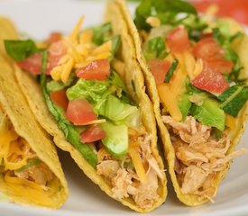 Quick Pulled Chicken Tacos