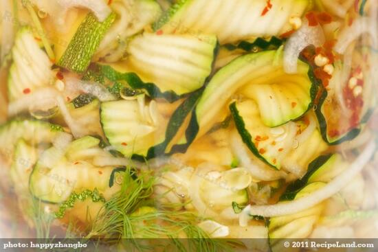 This is a fantastic quick zucchini pickle recipe.