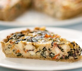 Mediterranean Chard, Feta and Olive Tart