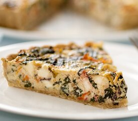 Mediterranean Chard, Feta and Olive Tart