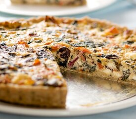 Mediterranean Chard, Feta and Olive Tart