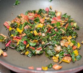 Mediterranean Chard, Feta and Olive Tart