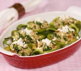 Greek Orzo Stuffed Peppers