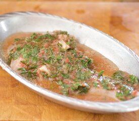 Spetsioteko Psari (Baked Red Snapper Fish Greek Style)