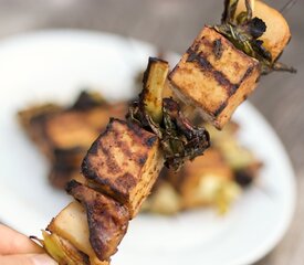 Grilled Tofu in a Soy, Ginger and Orange Marinade