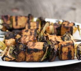 Grilled Tofu in a Soy, Ginger and Orange Marinade