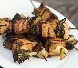 Grilled Tofu in a Soy, Ginger and Orange Marinade