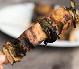 Grilled Tofu in a Soy, Ginger and Orange Marinade