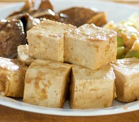 Grilled Tofu in a Soy, Ginger and Orange Marinade